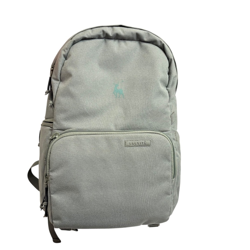 Brevite green camera backpack